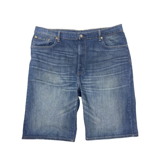 Men's Levi 569 Baggy Loose Straight Urban Jean Denim Shorts sz 42 EUC Stretch - Picture 1 of 9